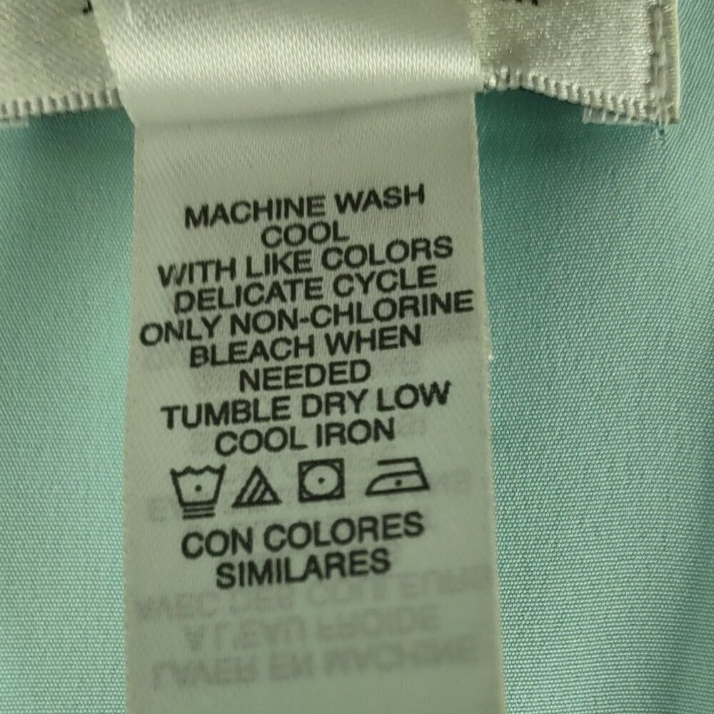 Villager Liz Claiborne Floral Maxi Dress Sleeveless V-Neck Size 14 Green, Blue - Picture 11 of 11